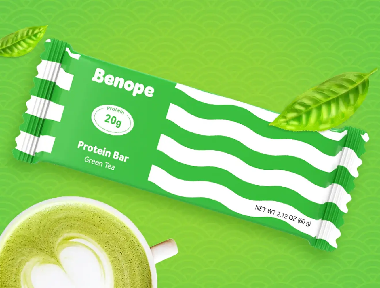 BENOPE Protein Bar (Green Tea)